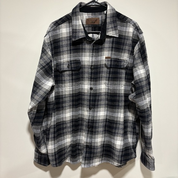 Orvis Other - Orvis Blue Tan Plaid Flannel Long Sleeve Button Up Shirt‎ Pockets Mens XXL